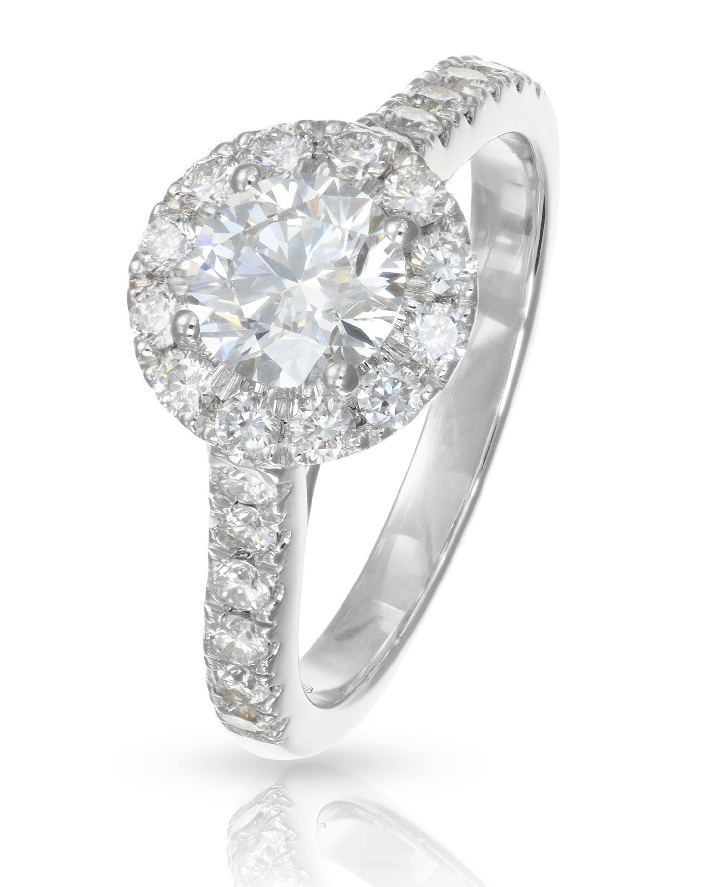 Anello con Smeraldo e giro di Diamanti