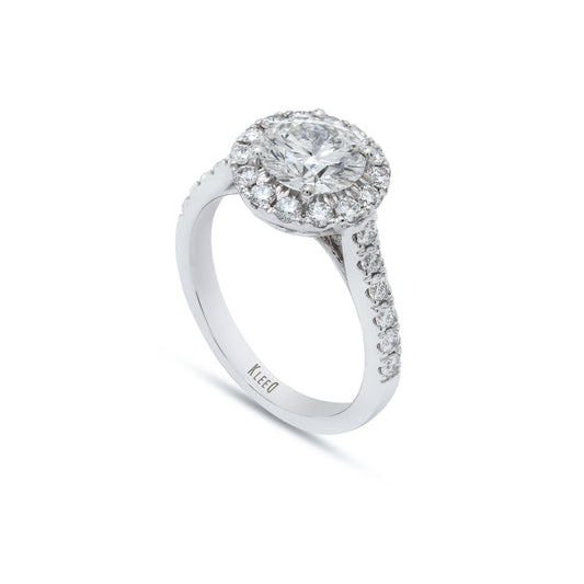 Halo Solitaire Ring