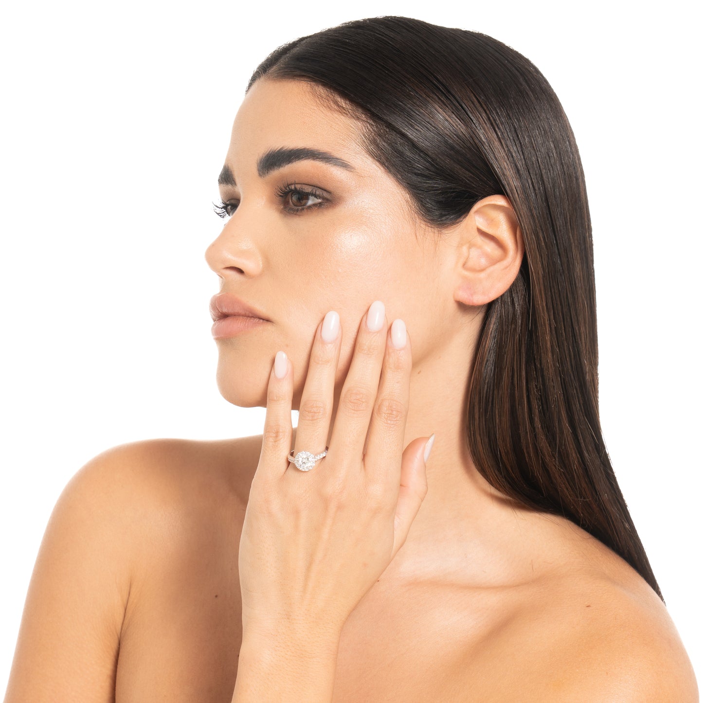 Halo Solitaire Ring